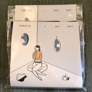 NEW - Set of 2 Thinx Large Organic Cotton Bikinis